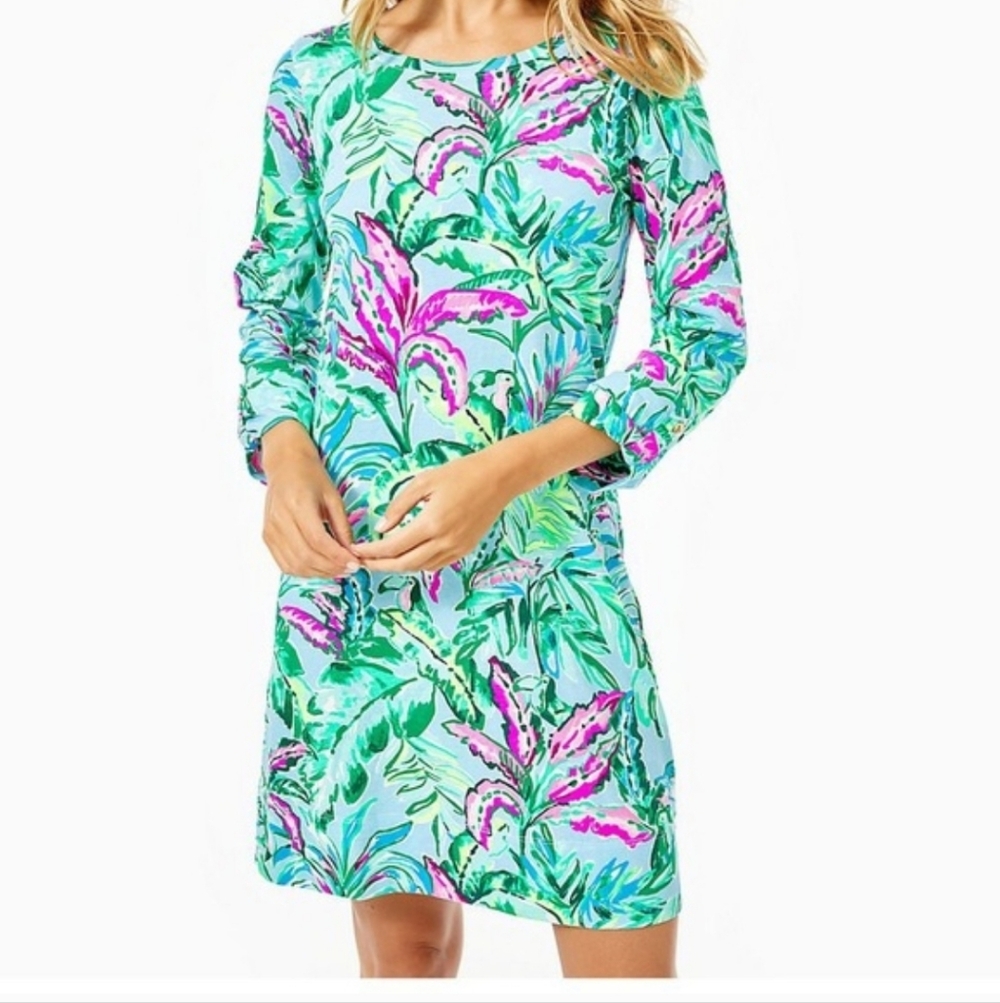 Lilly Pulitzer Vibrant Tropical Long Sleeve Dress